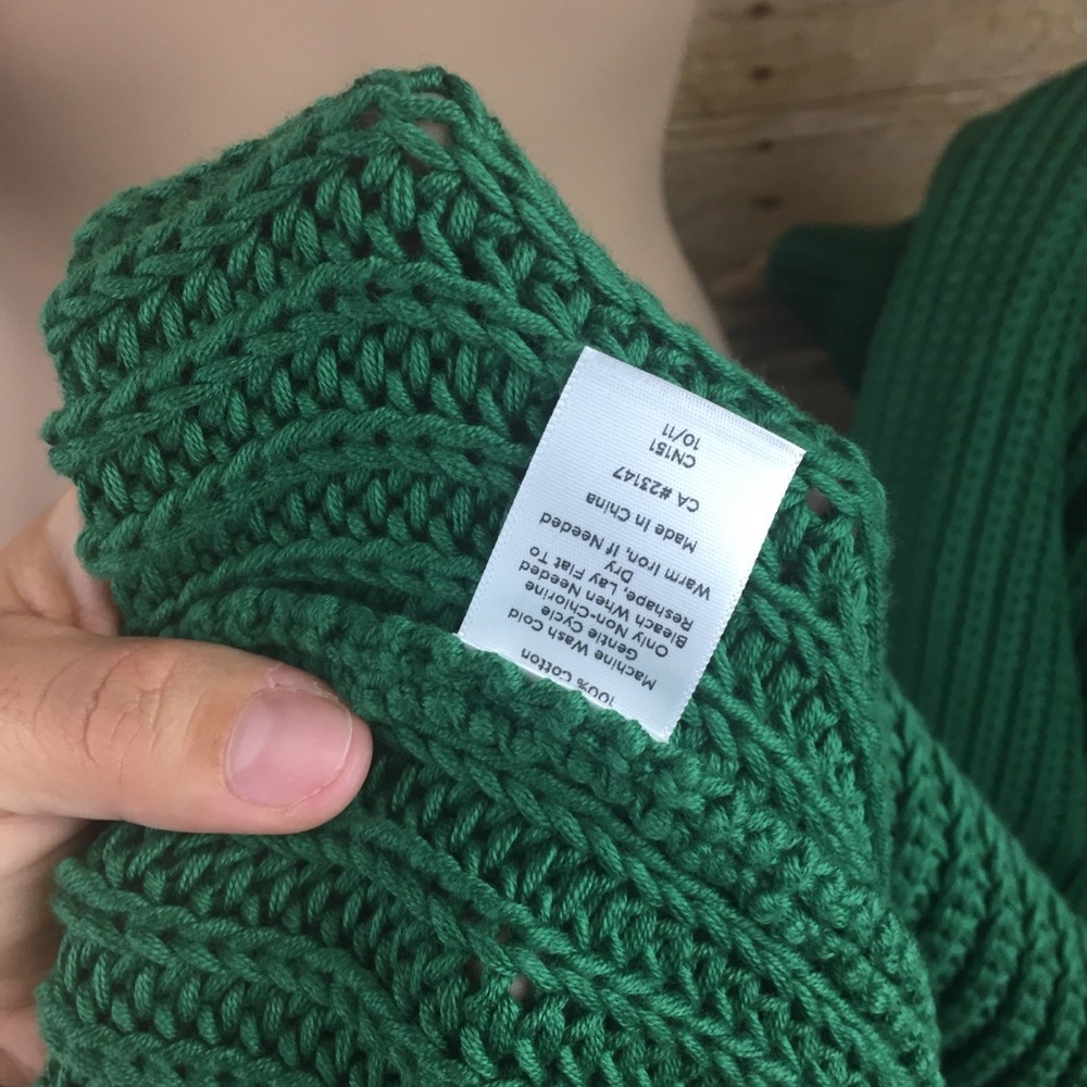 Talbots Chunky Shawl Collar Open Cardigan Sweater - Picture 5 of 8